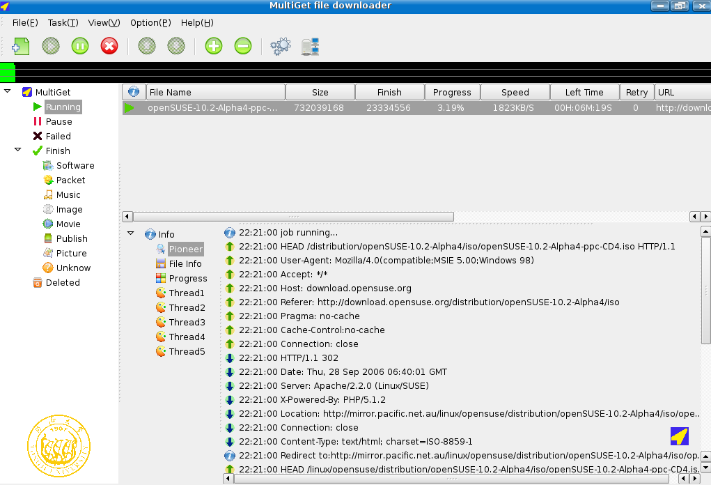 MultiGet File Downloader