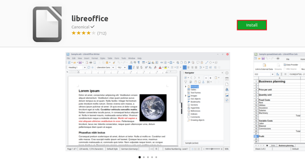 Click on the Install button.